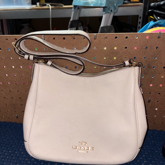 Coach Handbags - Coach Ellie File Bag in Chalk with Gold Tone Hardware | C1648